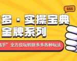 拼多多·实操宝典:金牌系列“小白到高手”带你全方位玩转拼多多各种玩法-网创资源吧
