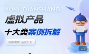 虚拟产品项目拆解课,十大类案例拆解分析运营玩法-网创资源吧
