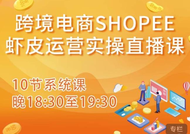 跨境电商Shopee虾皮运营实操直播课，从零开始学，入门到精通（10节系统课）-网创资源吧