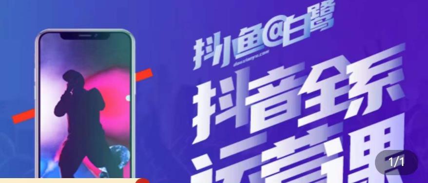 白鹭·主播内训营，运营主播话术起号进阶能力提升-网创资源吧