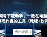 微信视频号下载助手,一款在电脑上下载视频号作品的工具(教程+软件)-网创资源吧