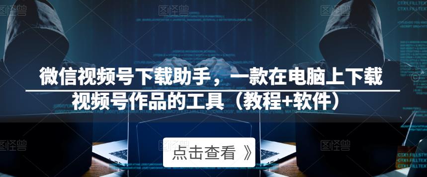 微信视频号下载助手，一款在电脑上下载视频号作品的工具（教程+软件）-网创资源吧