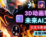 利用未来Ai工具LeiaPix,静态图转换3D动画,Lexica和Chat GPT制作精彩视频-网创资源吧