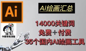 AI绘画汇总14000关键词+35个国内AI绘画工具（兔费+付费）头像壁纸不用愁-网创资源吧