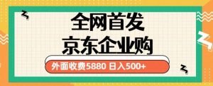 3月最新京东企业购教程，小白可做单人日利润500+撸货项目（仅揭秘）-网创资源吧