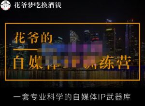 花爷的自媒体IP训练营【14期】,一套专业科学的自媒体IP武器库（更新2023年3月）-网创资源吧