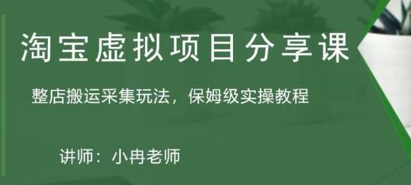 淘宝虚拟整店搬运采集玩法分享课：整店搬运采集玩法，保姆级实操教程-网创资源吧