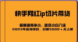 2023爆火的快手网红IP切片，号称日佣5000＋的蓝海项目，二驴的独家授权-网创资源吧