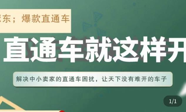 冠东·淘系直通车保姆级教程，全面讲解直通车就那么简单-网创资源吧
