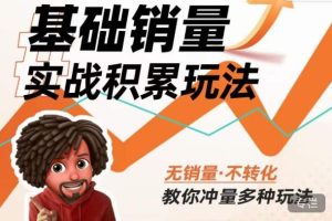 内功丨淘系基础销量实战积累玩法,无销量·不转化,教你冲量多种玩法-网创资源吧