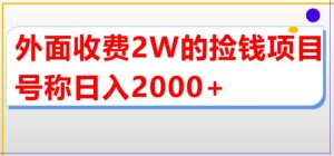 外面收费2w的直播买货捡钱项目,号称单场直播撸2000+【详细玩法教程】-网创资源吧