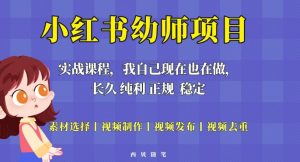 单天200-700的小红书幼师项目(虚拟),长久稳定正规好操作!-网创资源吧