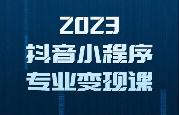 2023年抖音小程序变现保姆级教程，0粉丝新号，无需实名，3天起号，第1条视频就有收入-网创资源吧
