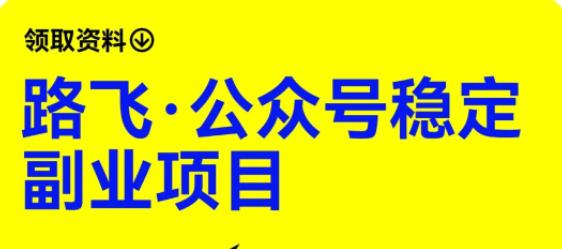 路飞·公众号稳定副业项目，你只要无脑去推广，粉丝和收入，自然就来了-网创资源吧
