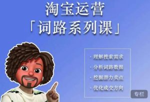 照顾酱·词路篇，手把手带你理解关键词背后的需求，想要做好淘宝，就必须理解词路-网创资源吧