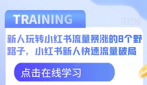 新人玩转小红书流量暴涨的8个野路子，小红书新人快速流量破局-网创资源吧