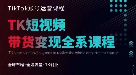 Tiktok运营线上训练营，引流爆单，急速涨粉，Tiktok短视频玩法大揭秘-网创资源吧