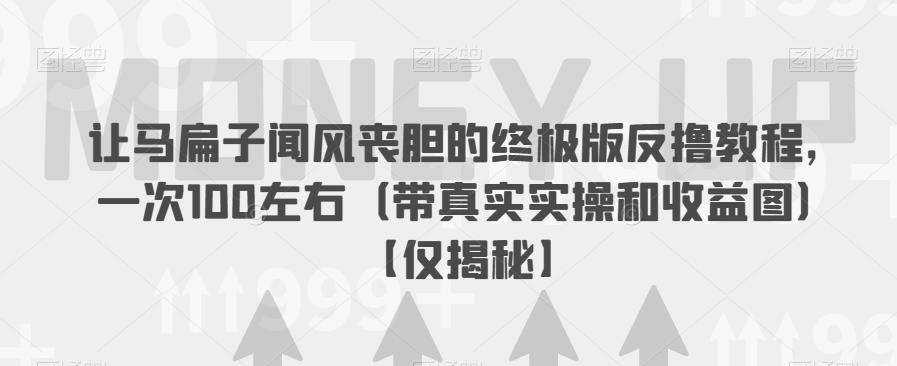 让马扁子闻风丧胆的终极版反撸教程，一次100左右（带真实实操和收益图）【仅揭秘】-网创资源吧