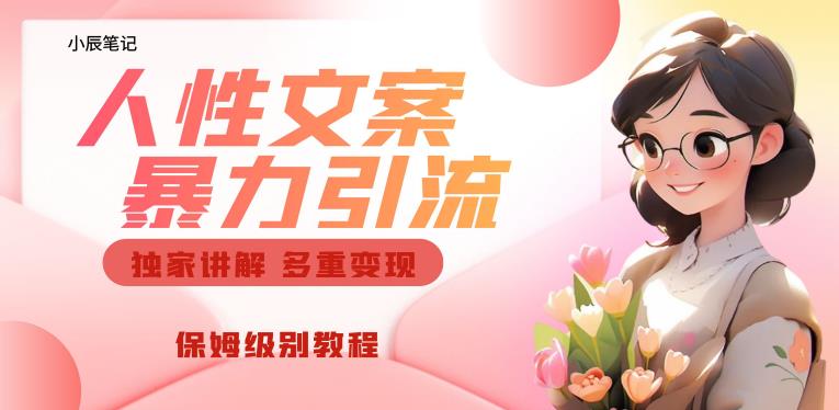 独家人性文案玩法，暴力引流多重变现，保姆级教程【揭秘】-网创资源吧
