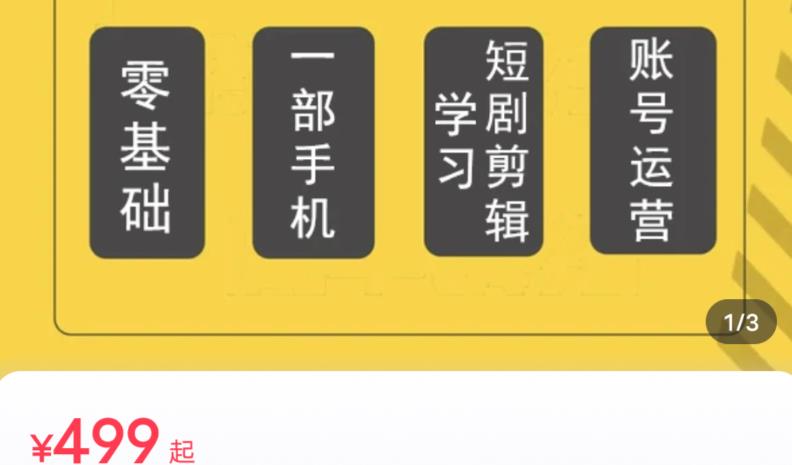 短剧另类新赛道剪辑解说课萱萱实操班（29节）-网创资源吧
