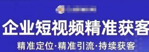 许茹冰·短视频运营精准获客,专为企业打造短视频自媒体账号-网创资源吧