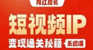 网红校长短视频IP变现通关秘籍｜系统课，产品篇，短视频篇，商业篇，私域篇，直播篇-网创资源吧