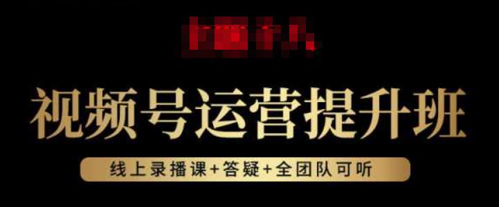 视频号运营提升班：视频号起号逻辑，视频号选品技巧及带货-网创资源吧