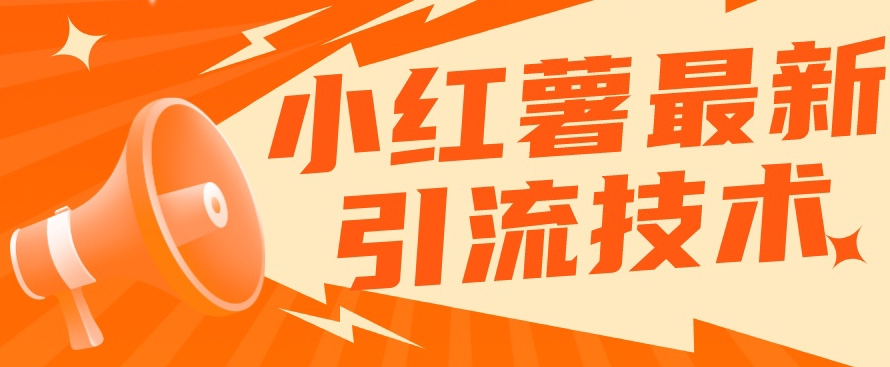 小红书最新引流技术，真正实现解放双手暴力引流-网创资源吧