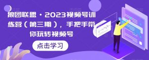 狼团联盟·2023视频号训练营(第三期),手把手带你玩转视频号-网创资源吧