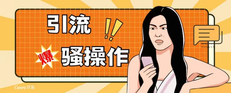 最新引流骚操作，单账号日引50-100，简单粗暴，适合于小白各行各业都可以进行操作，精准粉丝加到爆-网创资源吧