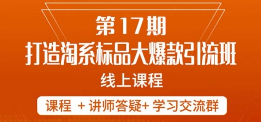 南掌柜-第17期打造淘系标品大爆款，5天线上课-网创资源吧