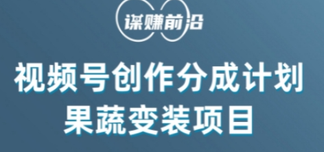 视频号创作分成计划水果蔬菜变装玩法，借助AI变现-网创资源吧