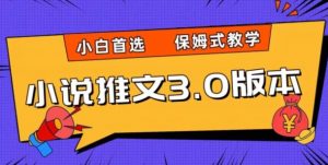 小说推文3.0玩法，日入两千+，保姆式教学，小白首选【揭秘】-网创资源吧