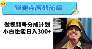 蹭麦克阿瑟热点，做视频号分成计划，小白三分钟一条日入300+【揭秘】-网创资源吧