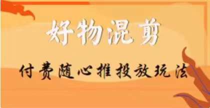【万三】好物混剪付费随心推投放玩法，随心投放小课抖音教程-网创资源吧