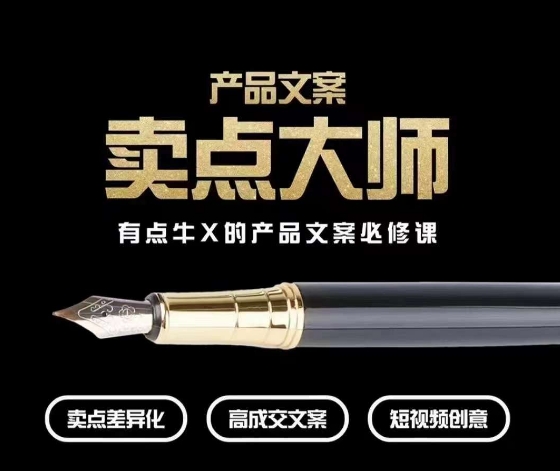产品文案【卖点大师】高转化电商，有点牛X的产品文案必修课-网创资源吧