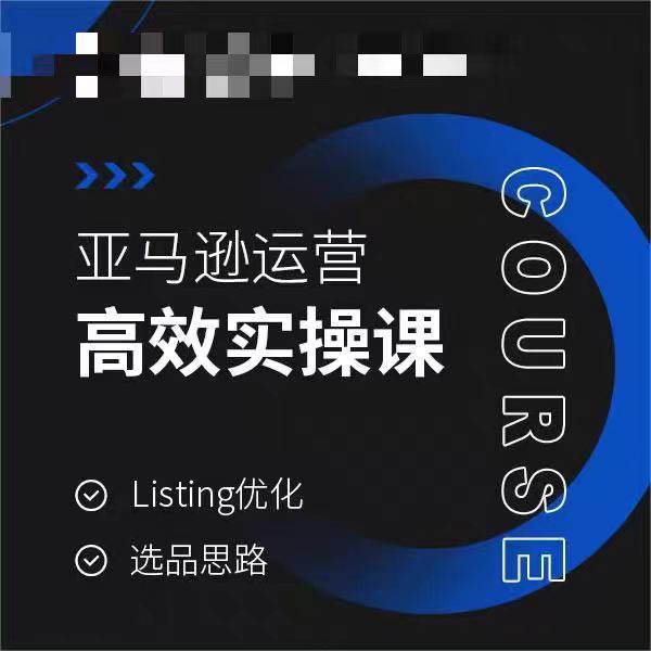 亚马逊运营高效实操课，Listing优化，选品思路-网创资源吧
