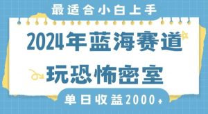2024年蓝海赛道玩恐怖密室日入2000+,无需露脸,不要担心不会玩游戏,小白直接上手,保姆式教学【揭秘】-网创资源吧