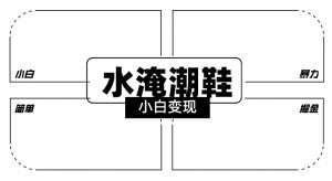 2024全新冷门水淹潮鞋无人直播玩法，小白也能轻松上手，打爆私域流量，轻松实现变现【揭秘】-网创资源吧