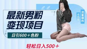 最新男粉变现项目,日引600+色粉,全平台通用,轻松日入500+【揭秘】-网创资源吧