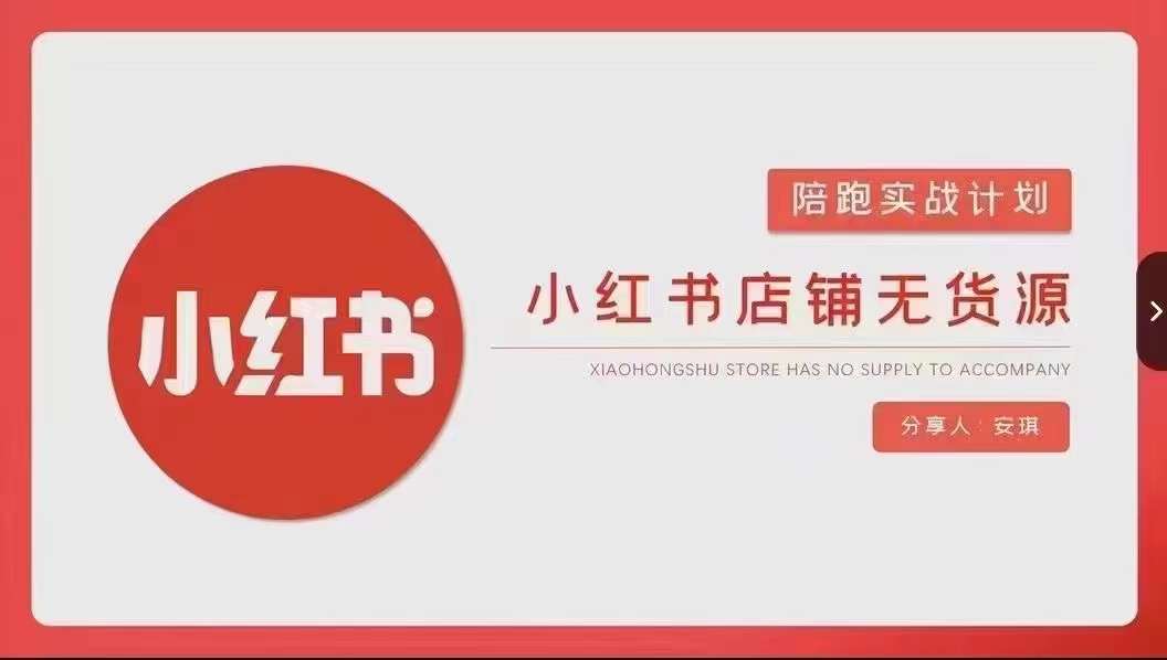安琪-小红书店铺无货源实战，开店到售后全流程操作-网创资源吧