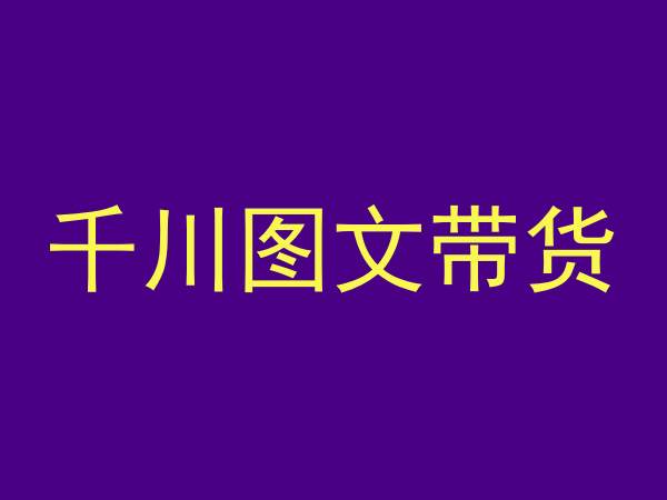 千川图文带货，测品+认知+实操+学员问题，抖音千川教程投放教程-网创资源吧