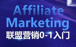 ​​​​​​Affiliate Marketing联盟营销0-1入门，联盟营销基本逻辑 联盟平台逻辑及联盟客逻辑全面详解-网创资源吧