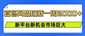 豆包网盘拉新,一周2k,新平台新机会-网创资源吧
