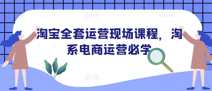 淘宝全套运营现场课程，淘系电商运营必学-网创资源吧
